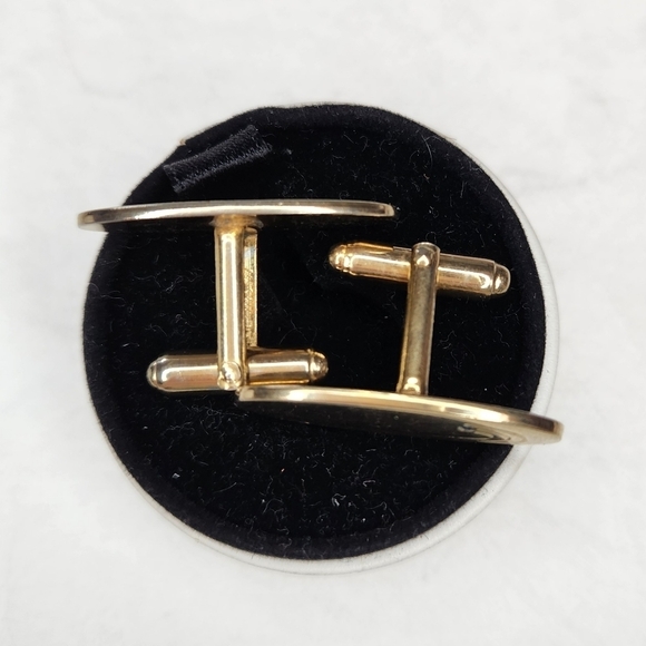 Vintage 70s Topaz Comet Cufflinks - Picture 2 of 5